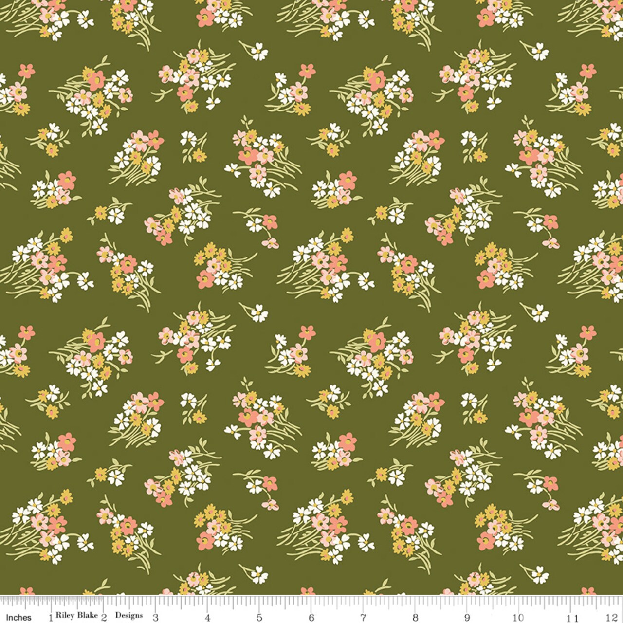 Joanne's Bouquet in C (01667408c) | Botanist's Walk | Liberty Fabrics | Riley Blake